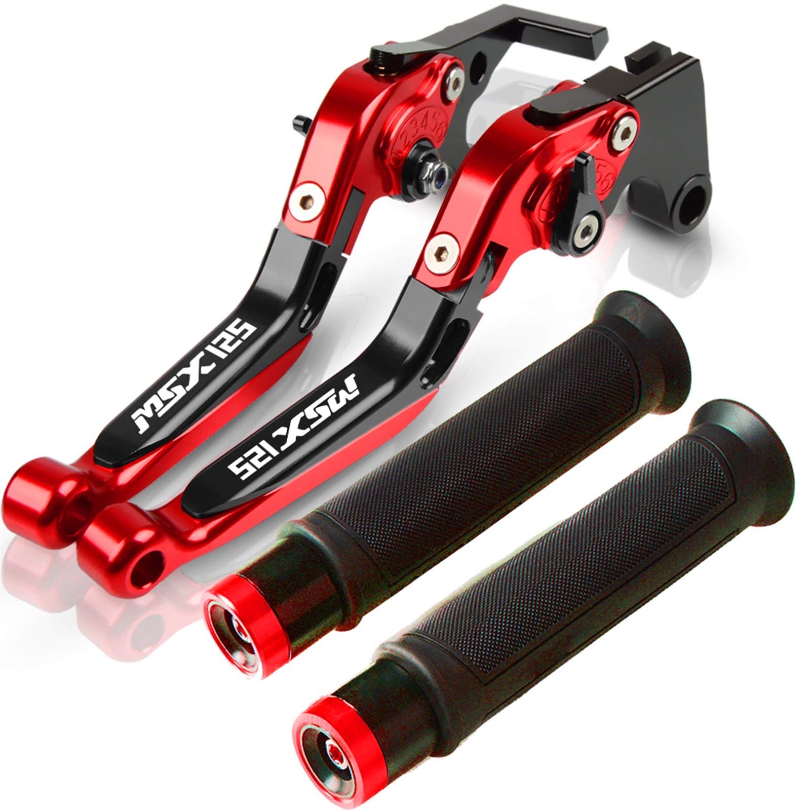 Leva Della Frizione Del Freno Per Hon & da GRON / MSX125 MSX125 2014 2015 2016 2017 Leve Del Freno Allungabile Allungabile Del Freno Del Motociclo Di Alluminio Del CNC (Colore : I)
