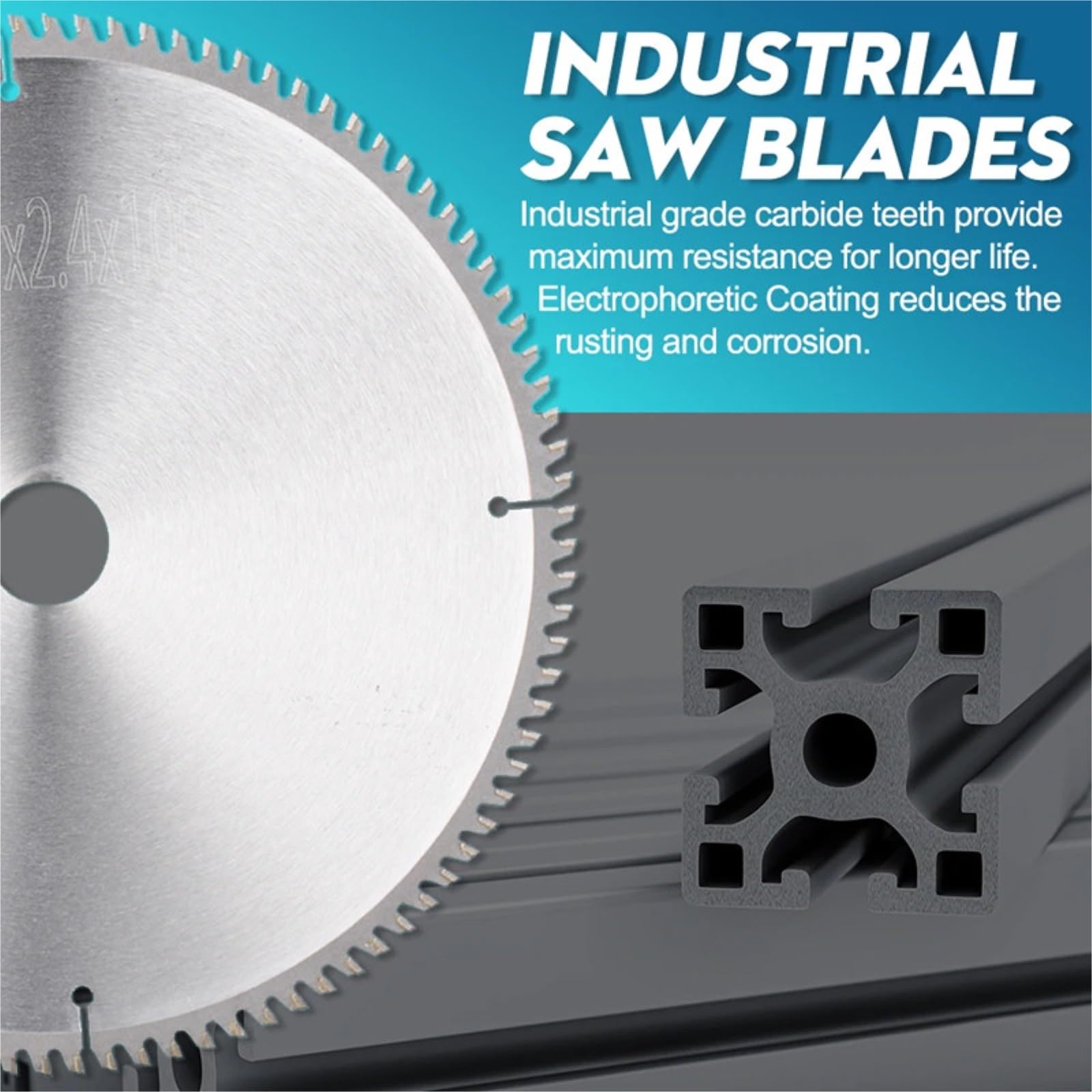 Brzeszczot do cięcia metalu 1PC brzeszczot piły tarczowej 115/190/235/250/260/305mm do cięcia aluminium metale nieżelazne brzeszczoty z twardego stopu(190mmx30x2.0x80T)