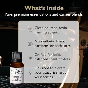 Dandy Men Diffuser Oils - Premium Aromatherapy | Saffron Ember Scent