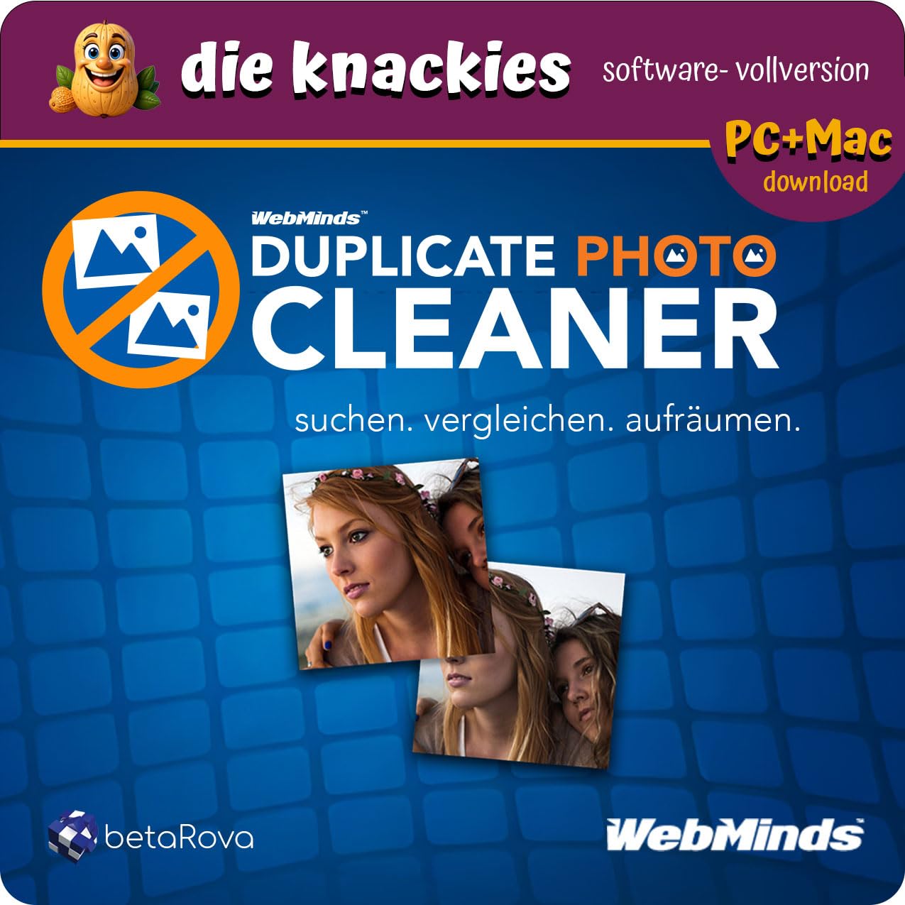 die knackies - WebMinds Duplicate Photo Cleaner | Doppelte Fotos finden & löschen für PC & Mac | Intelligenter Bildvergleich | Foto-Manager Software für perfekte Ordnung | Dauerlizenz + 1 Jahr Updates