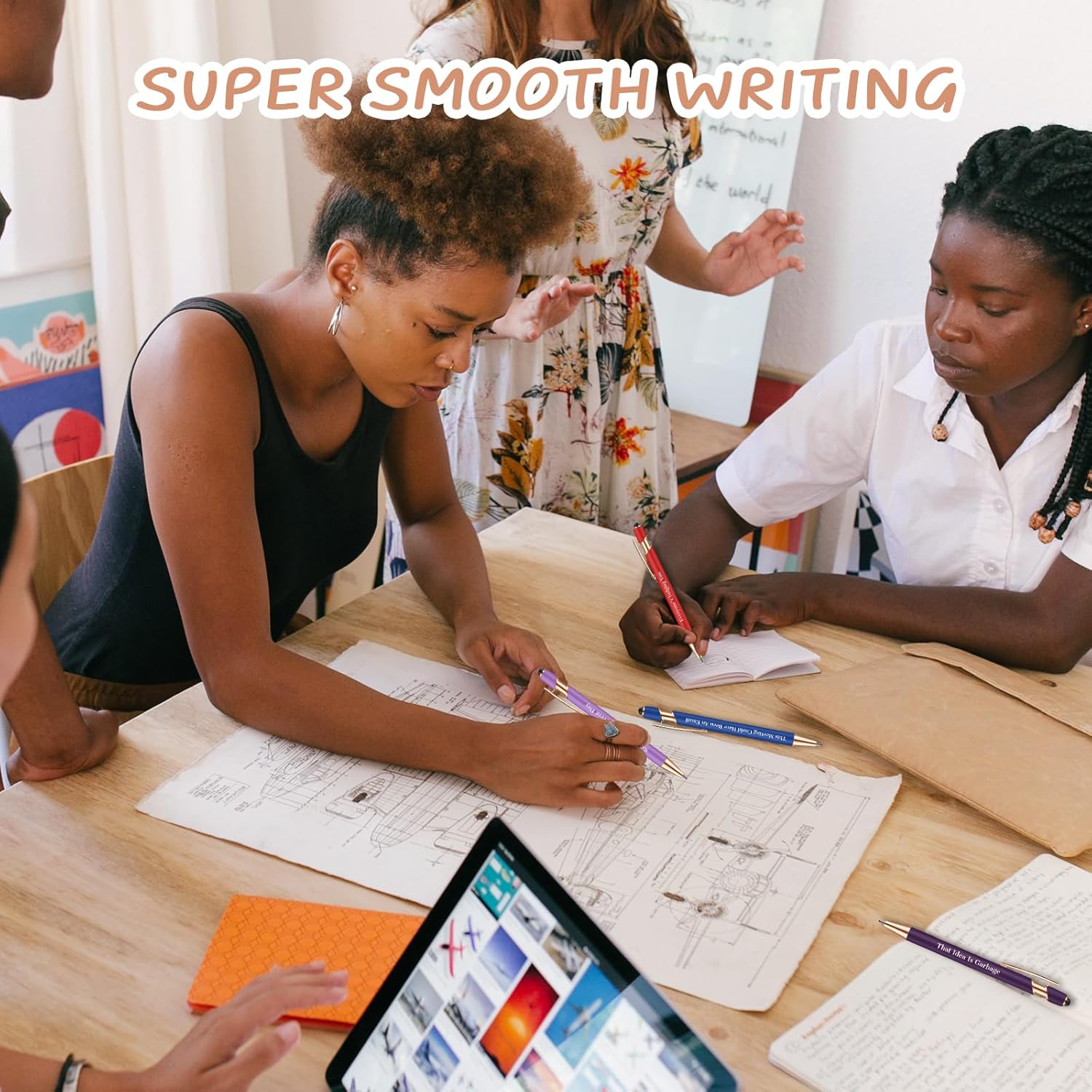 Snarky Funny Office Pens,12 Pcs Negative Sarcastic Hilarious Quotes Work Ballpoint Pens with Stylus Tip for Colleague Co-workers Gift Black Ink (Style 1, 12) - Image 5