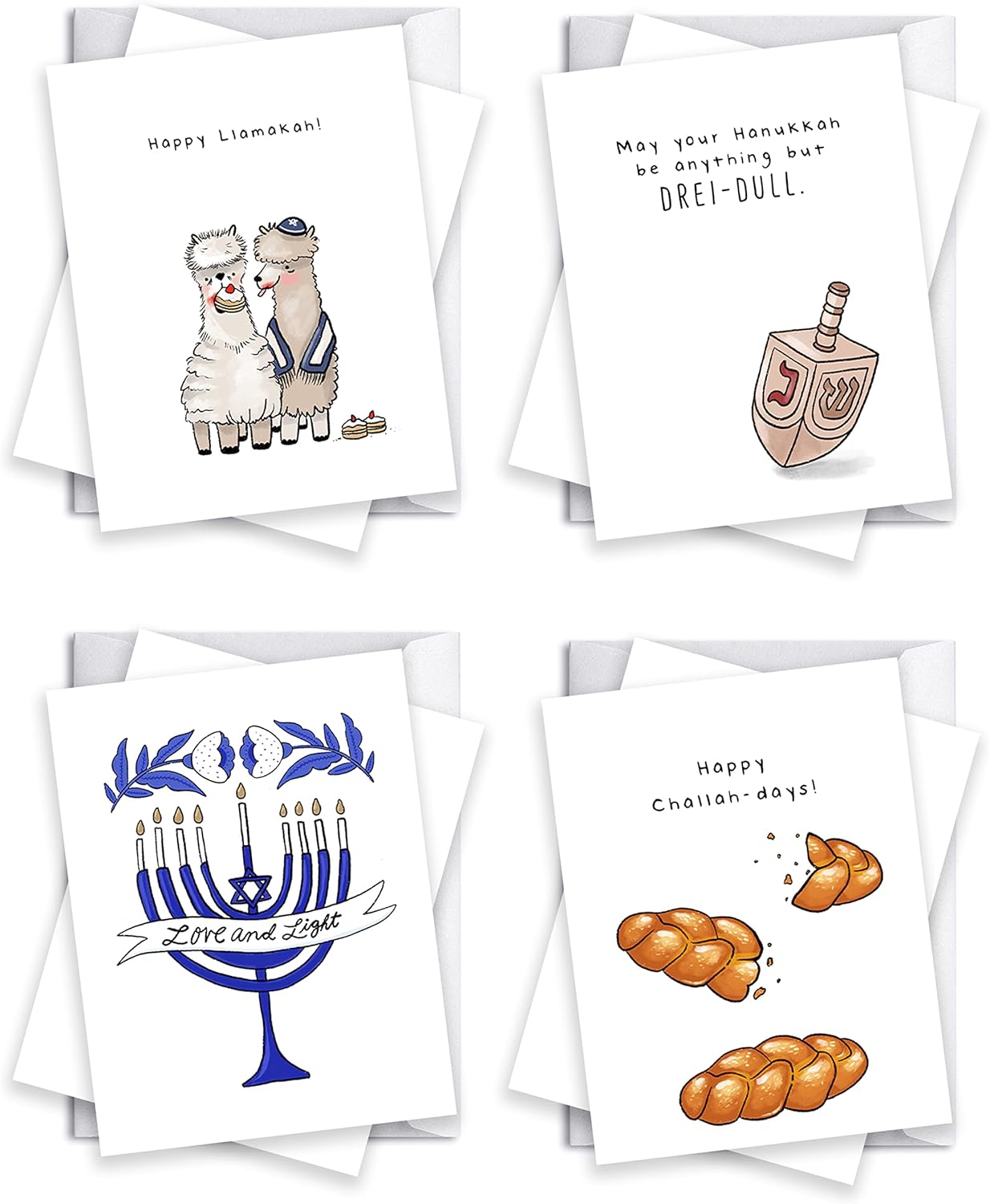 Funny Hanukkah Cards Boxed Assortment, Funny Chanukah Jewish Holiday