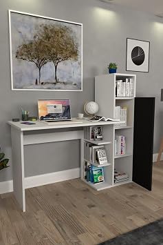 Moonlife Diamond Dolaplı Çalışma Masası Siyah