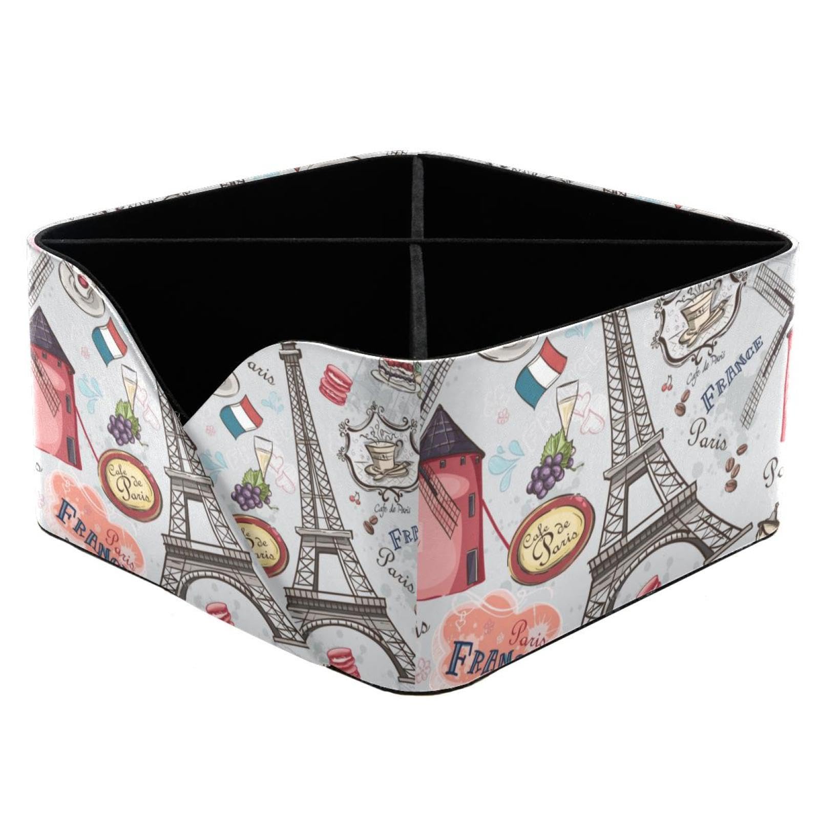 Organiseur de bureau à 4 compartiments et pot à stylos pour rangement de maison