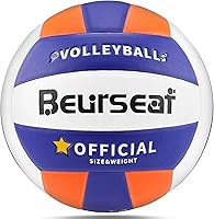 Vista 9 de Voleibol, voleibol, tamaño oficial 5 pelota de voleibol de playa, voleibol suave al tacto, para interiores y exteriores Azul/claro