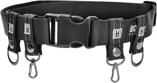 Miniatura 7 de Booms Fishing FB2 - Cinturón de pesca Wade para pesca, cinturón ajustable de nailon de 45 pulgadas de longitud máxima, cinturones Wade para lanzar