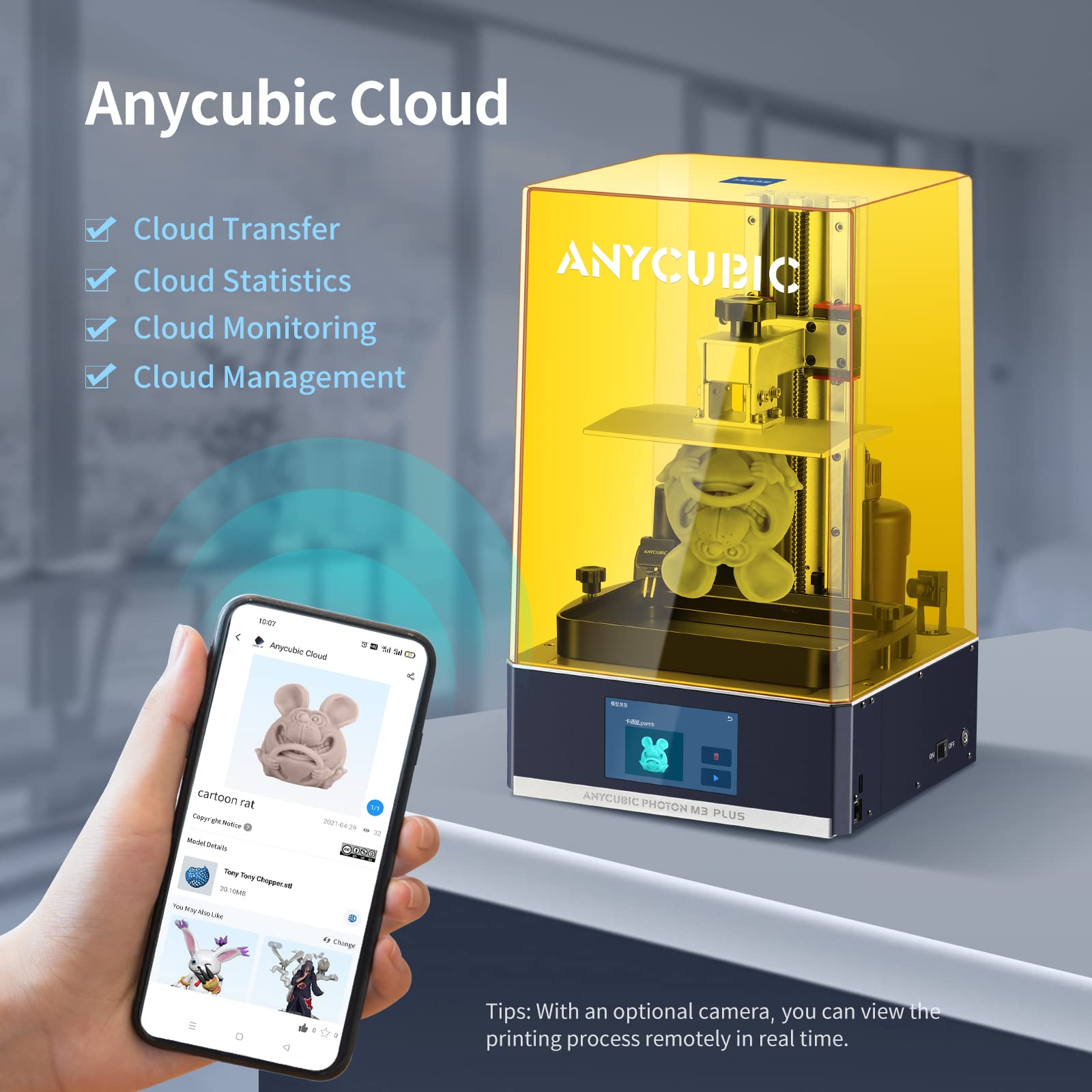 Amazon | ANYCUBIC Photon M3 Plus 樹脂 3Dプリンター、9.35インチ LCD 
