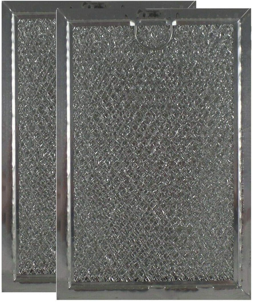 Replacement Microwave Oven Aluminum Mesh Grease Filter Compatible with Whirlpool PS364628 (2Pcs)