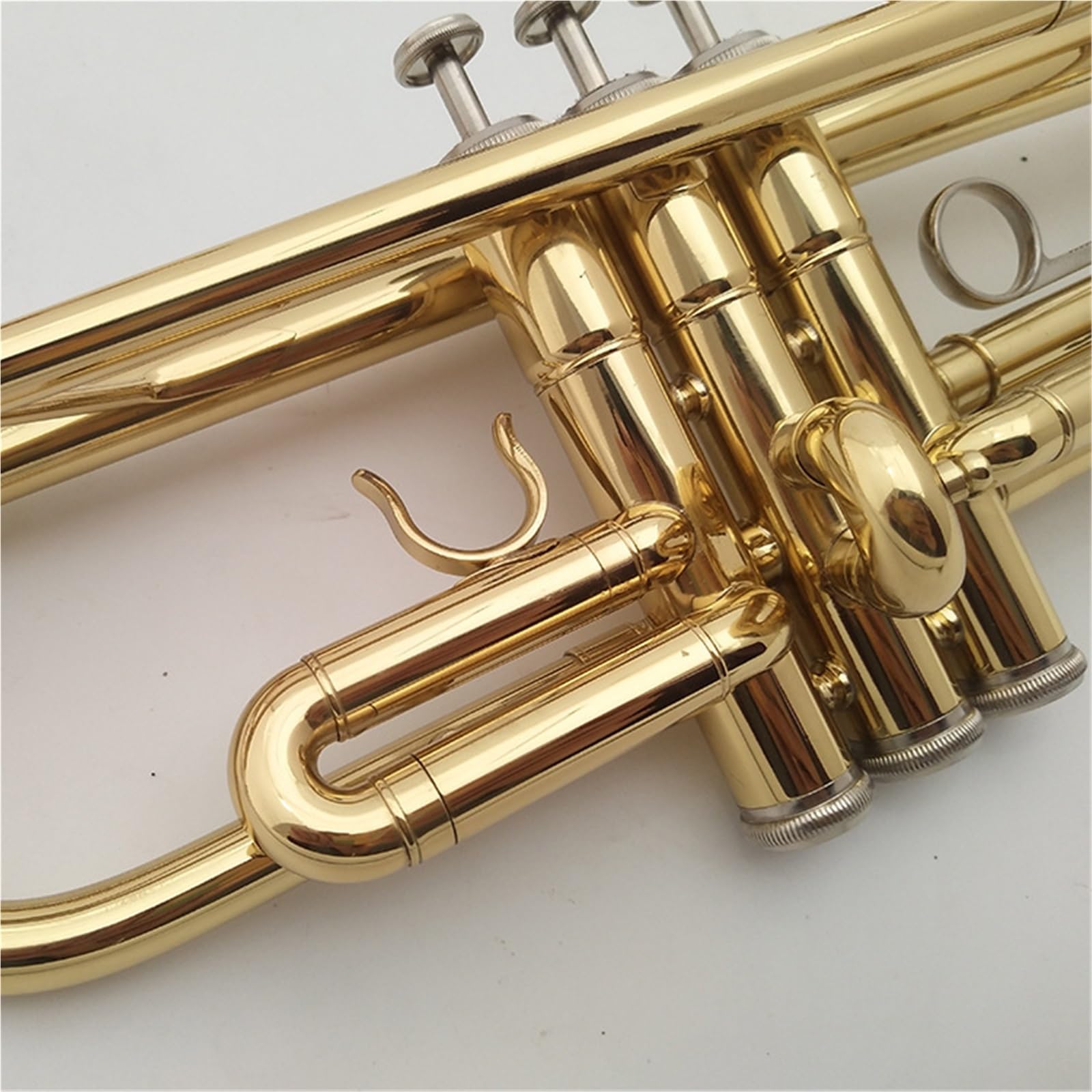 Standard Trompeten Set Phosphor-Kupfer-gebürstetes Gewichtetes Trompeten-Musikinstrument B-Dur Einsteiger-Test-Band Für Erwachsene