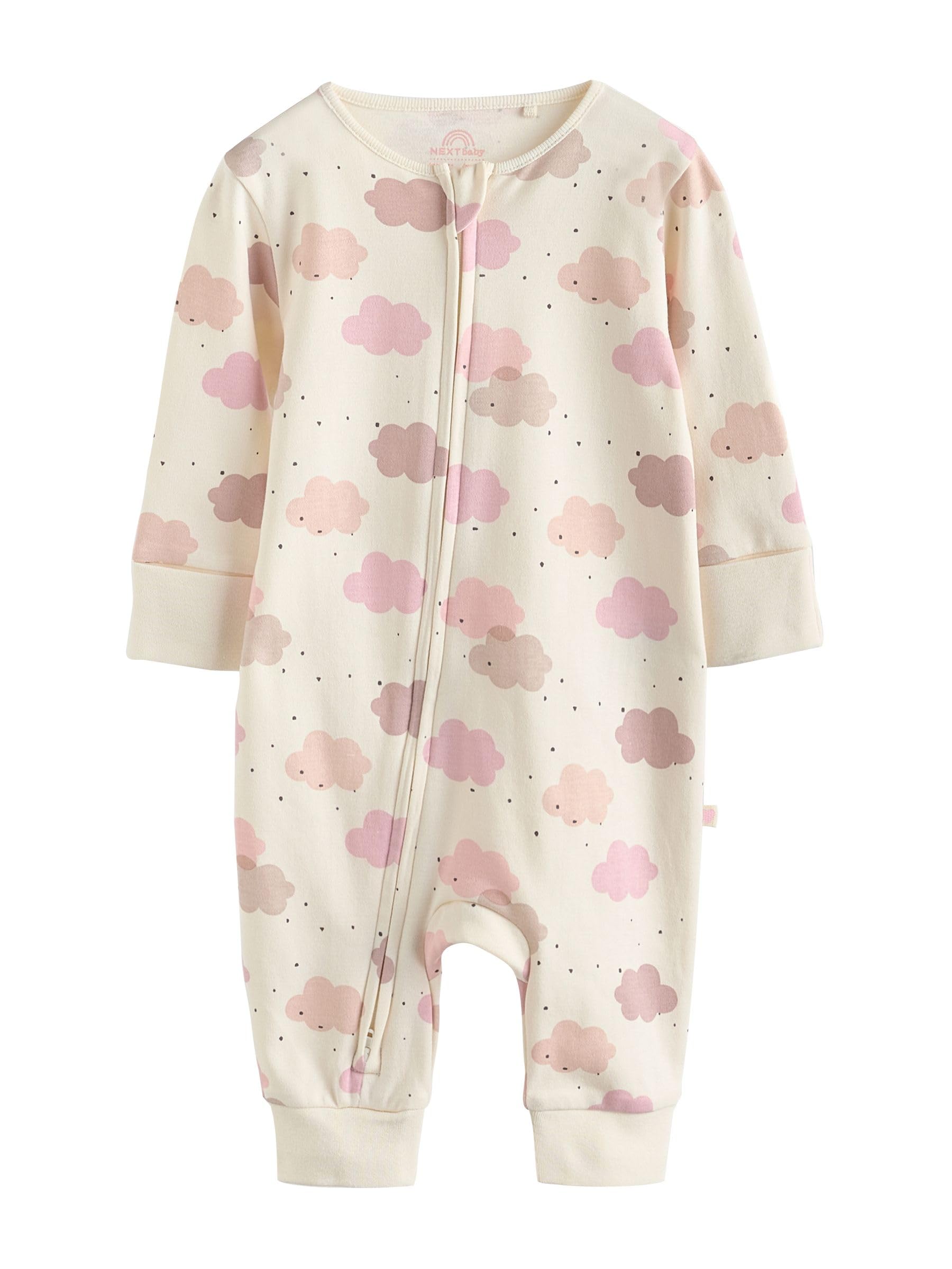 NEXT Bambina Confezione da 4 Tutine Bebè con Zip bidirezionale