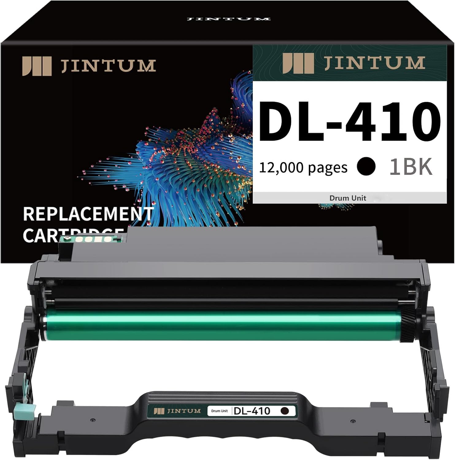 JINTUM DL-410 Drum Unit Compatible with Pantum DL410 DL-410 for M7102DW P3012DW M6800FDW M7100DW M7200FDW M6802FDW M7102DN M7202FDW Printer (1 Black)