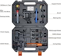 Vista 2 de Kit de cortador de espuma con alambre caliente eléctrico 4 en 1, herramienta de corte de poliestireno 15W/6V con estuche, kit de cuchillo de tallado