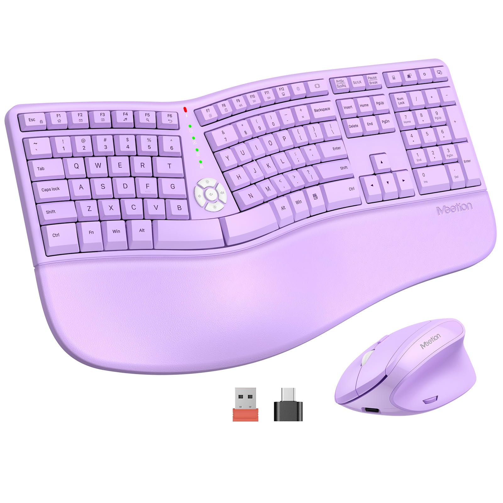Buy MEETION Ergonomic Wireless Keyboard and Mouse, Ergo Keyboard with