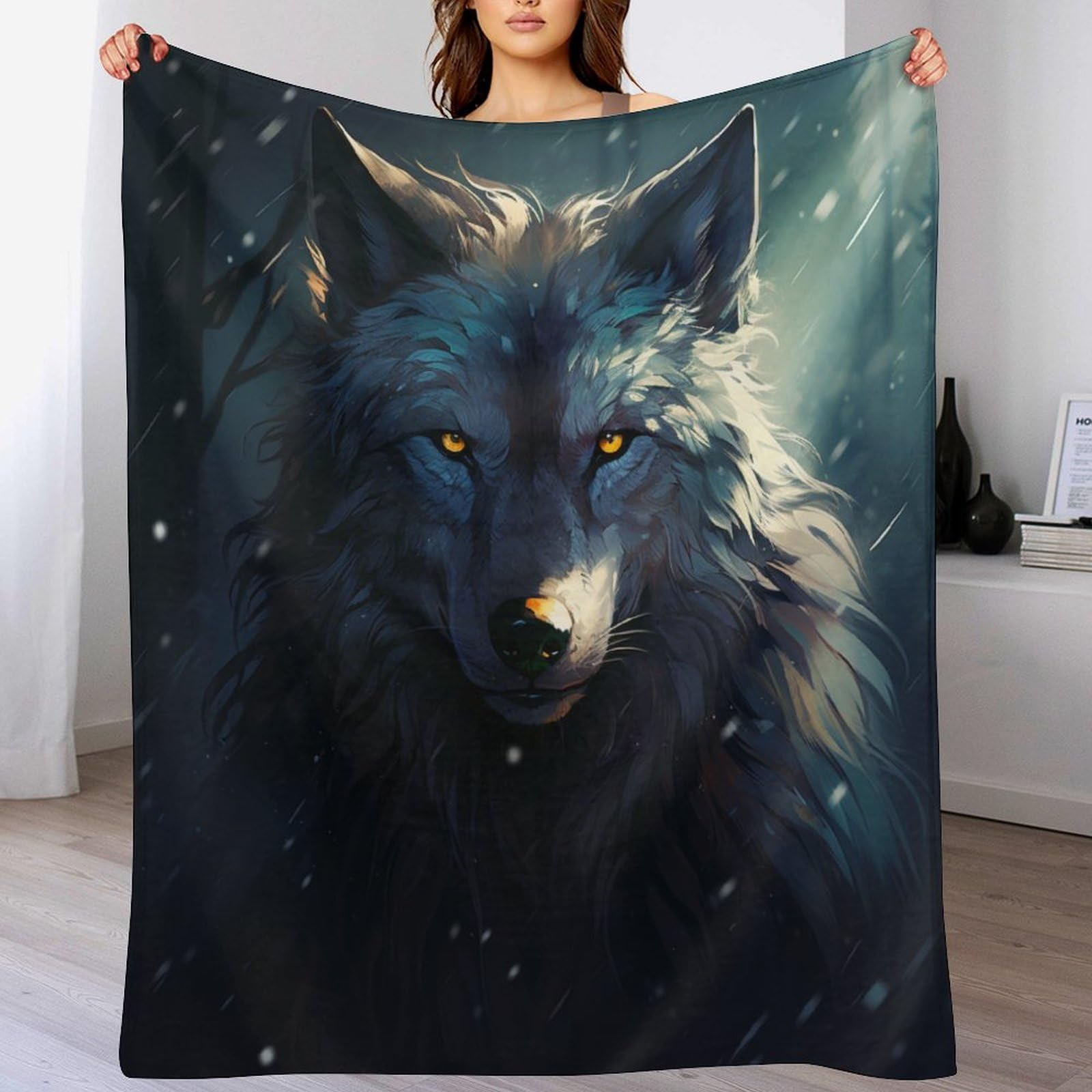 Couverture loup pour ne plus avoir froid sur votre canapé