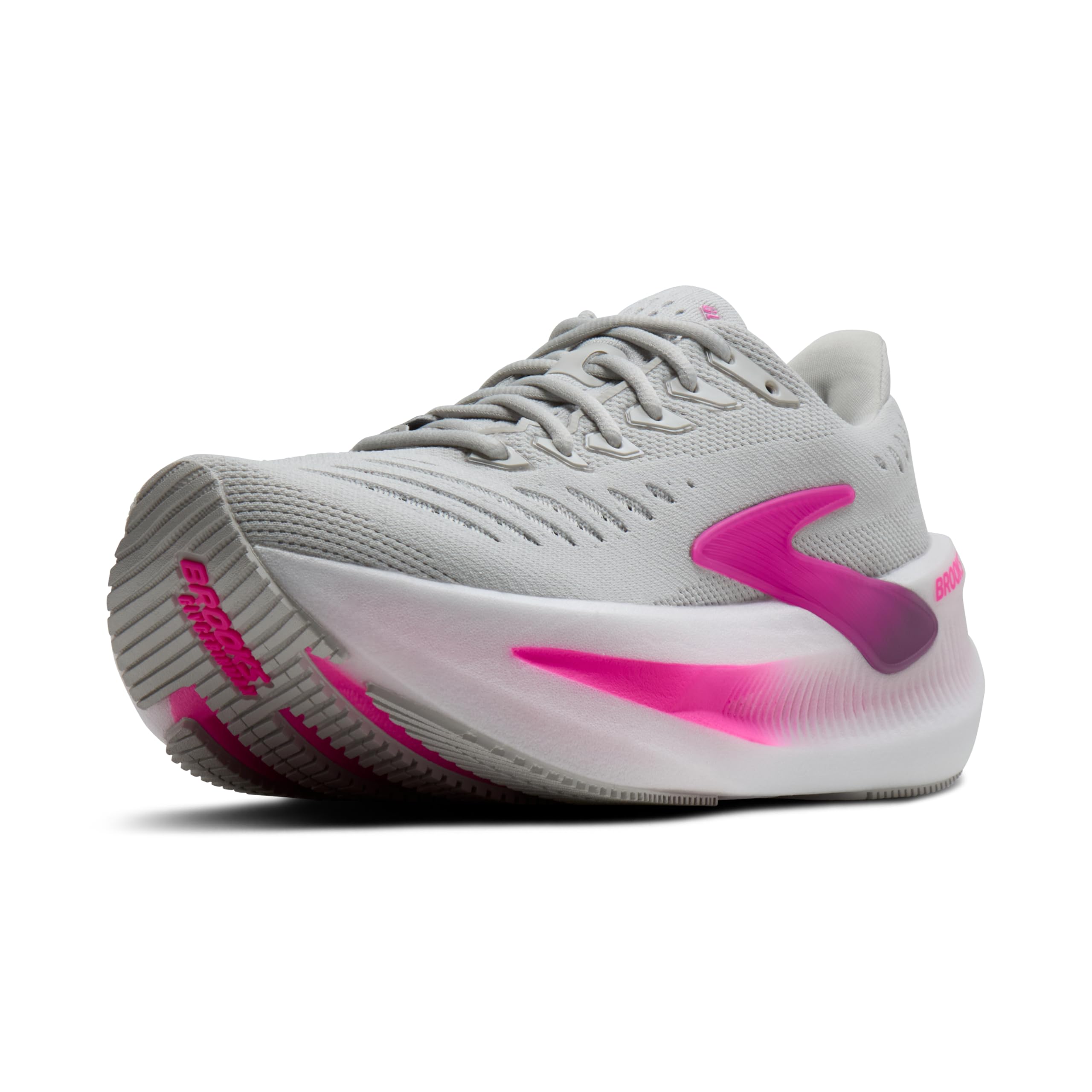 Brooks Women's Grey Glycerin Max 2 | Oyster/Argyle/Cyber Pink - / 6.5 / Standard