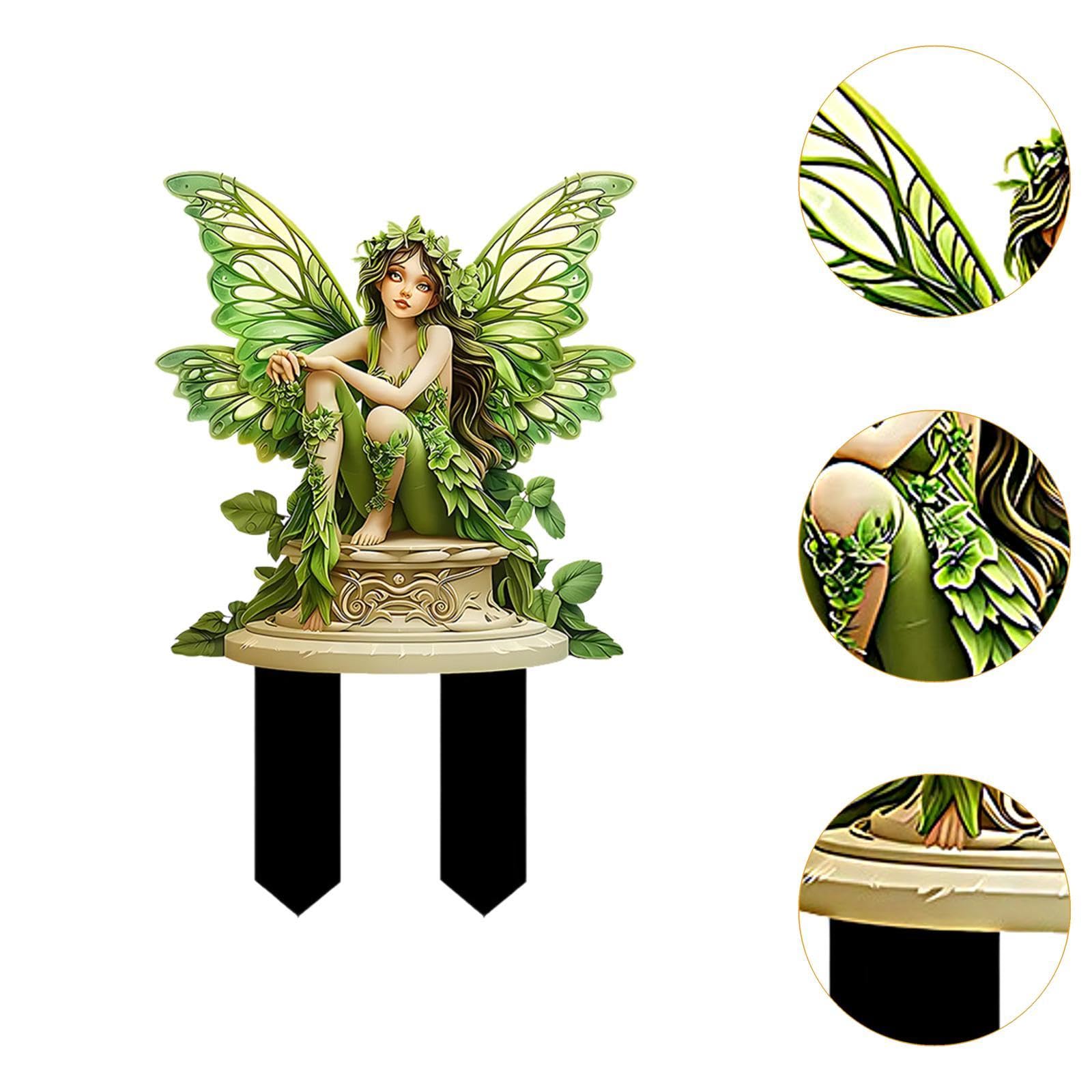 2x Da Giardino Decorazione Fatata 2D Ornamenti Decorativi Multifunzionali Farfalla