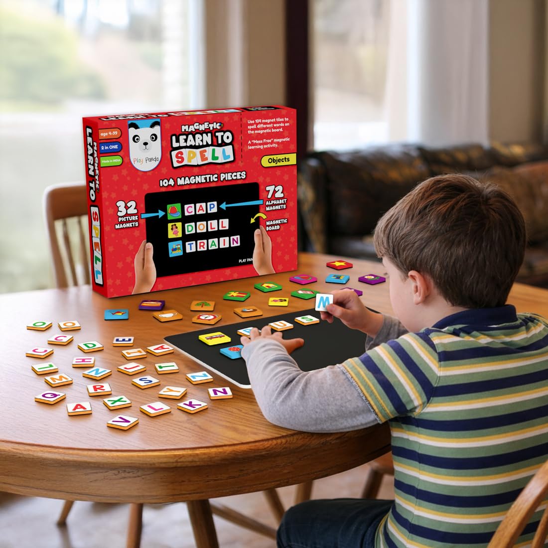 Play Panda Magnetic Puzzle Set - Kids Brain Booster -3