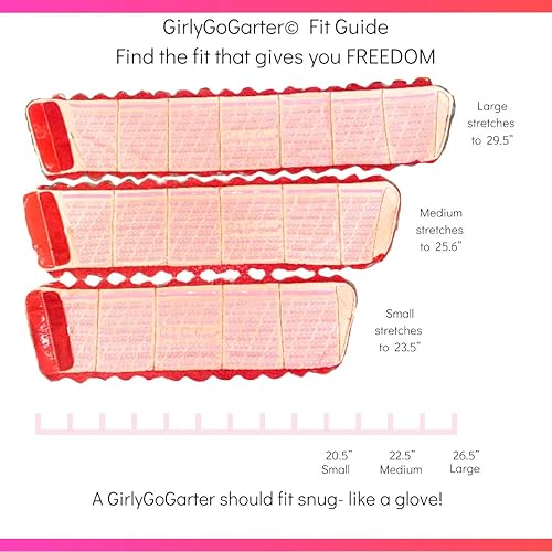 Miniatura 5 de GlitzyGoGarter Liga ajustable del bolsillo del lazo del silicón del agarrador de la tecnología del bolsillo femenino ir liga