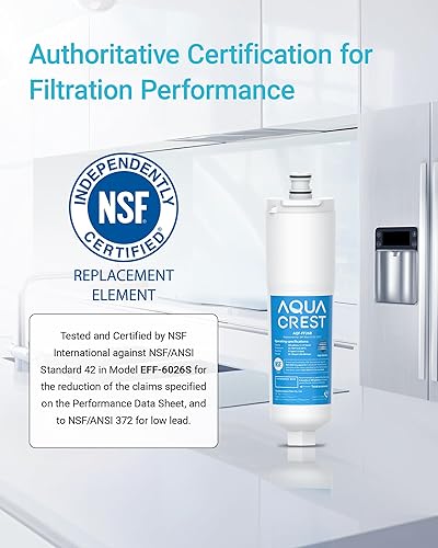 Miniatura 3 de AQUA CREST Filtro de agua para refrigerador CS-52, compatible con Bosch® 640565, Whirlpool® WHKF-R-PLUS, EVOLFLTR10, 3M Cuno CS-52, CS-51, CS-452,