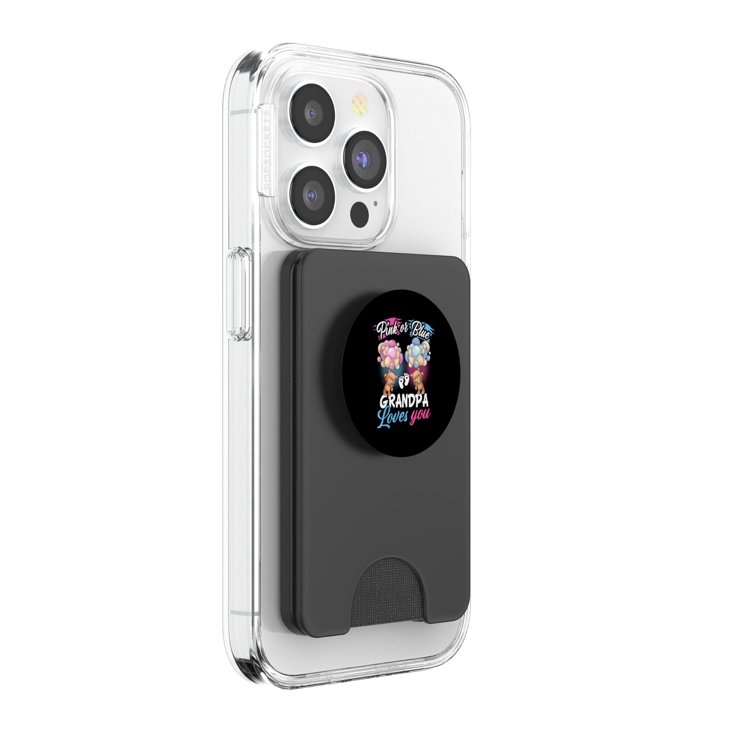 Osos Rosa O Azul El Abuelo Te Ama Revelación De Género PopSockets PopWallet para MagSafe