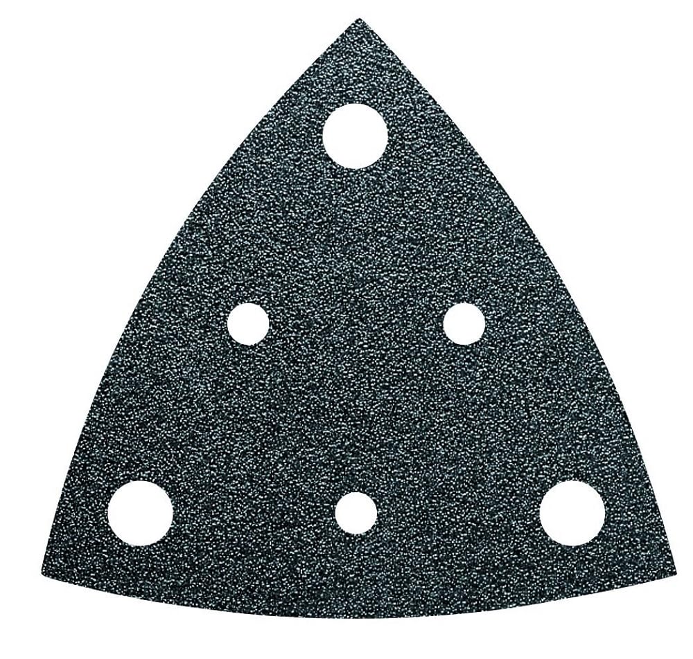 FEIN 63717238010 80 Grit Zirconium Triangular Perforated Sanding Sheet, Multi-Colour