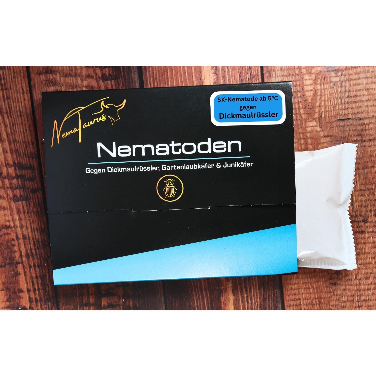 HB Nematoden 50 Mio für 100 m² Biologische Schädlingsbekämpfung gegen Dickmaulrüssler, Gartenlaubkäfer & Junikäfer