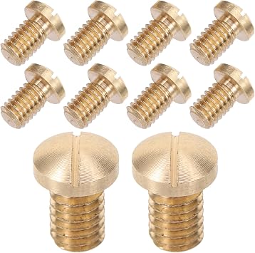 10pcs Saxophone Repair Screws Brass Replacement Parts for Alto Tenor Soprano Sax Instruments Lightweight Musician Maintenance Kit