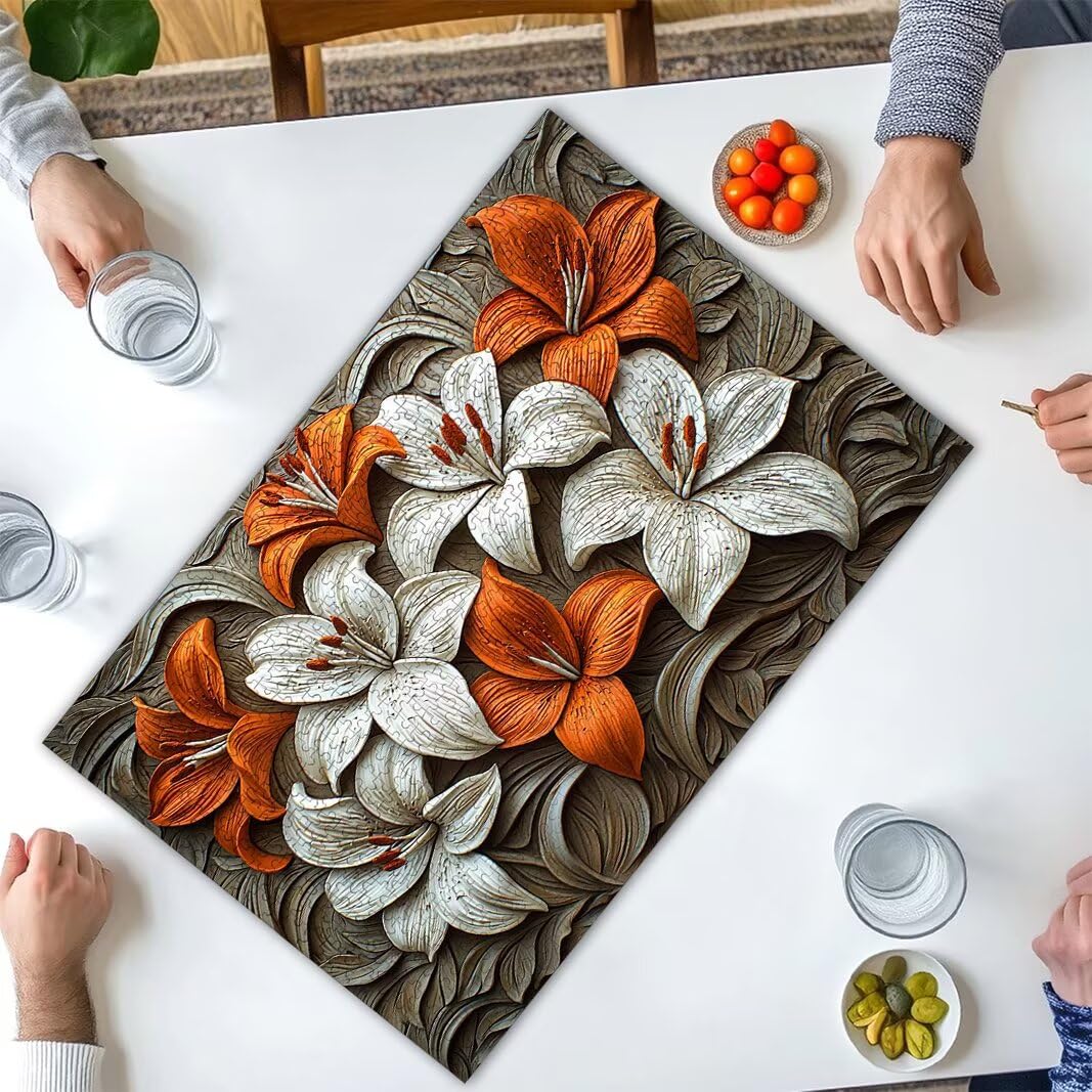 Puzzle Giglio, Puzzle 1000 Pezzi per Adulti, Regalo Donna/Uomo -2293