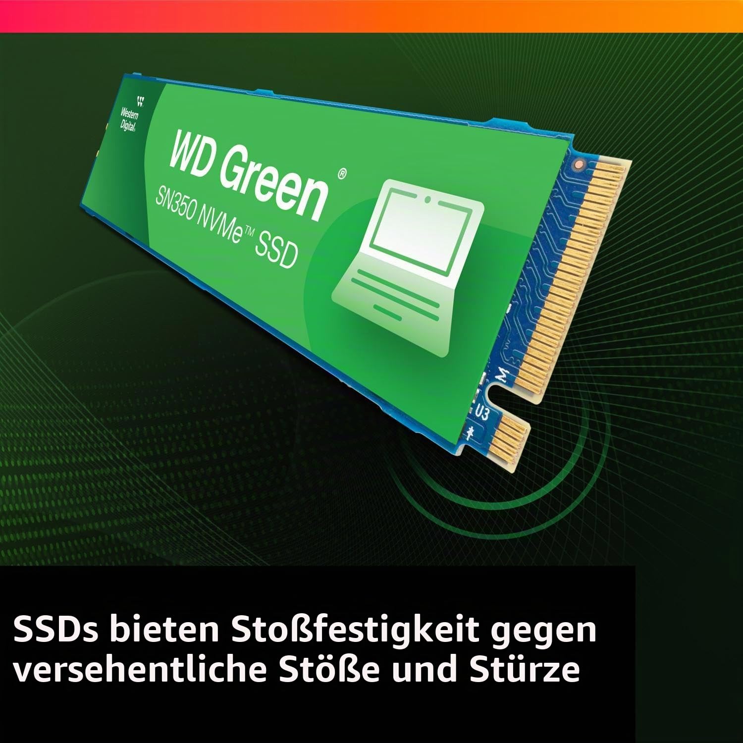 Western Digital WDS250G2G0C WD Green SN350 NVMe Gen3 PCIe, M.2 2280, 250 GB, interne SSD, bis zu 2400 MB/s