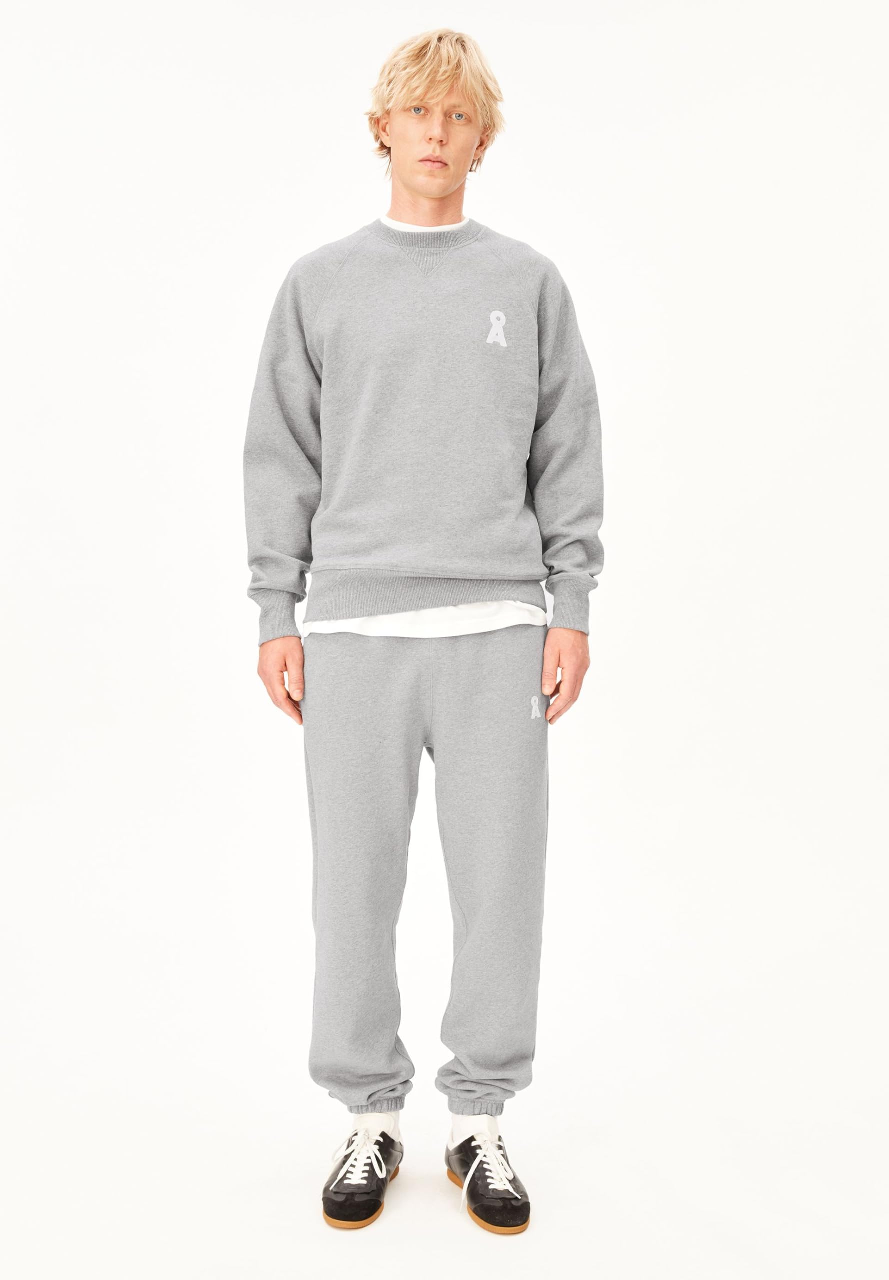 ARMEDANGELS Herren Sweathose aus Bio-Baumwolle Iconic Å BAASTI Melange Regular Fit