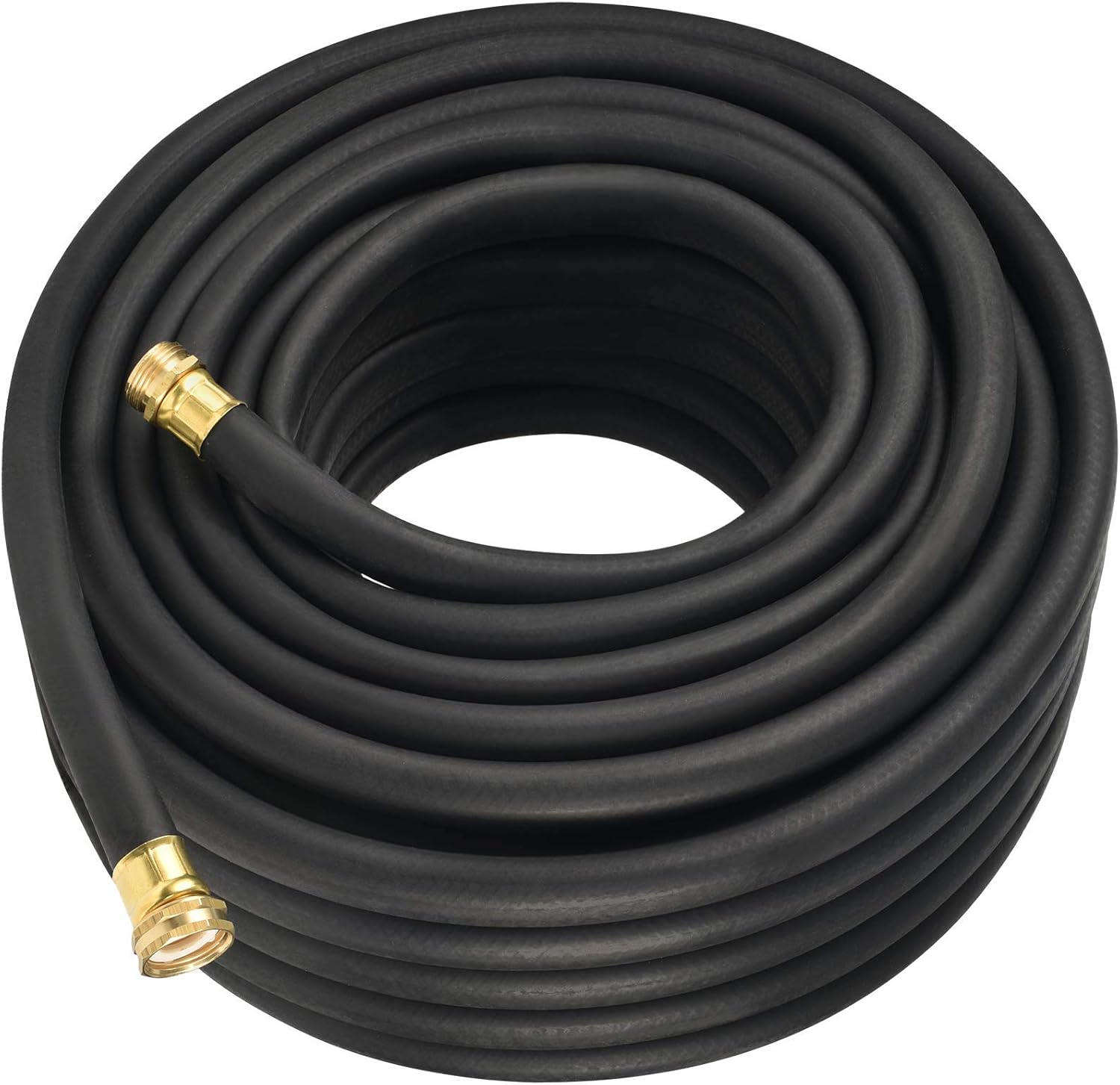 Flexon 5/8" x 100Ft Premium Rubber Garden Hose – Heavy-Duty, Commercial-Grade, All-Weather Flexibility, High Burst Strength, Crush-Proof Couplings, Kink-Resistant, Ideal for Landscaping and Job Sites - Thumbnail 3