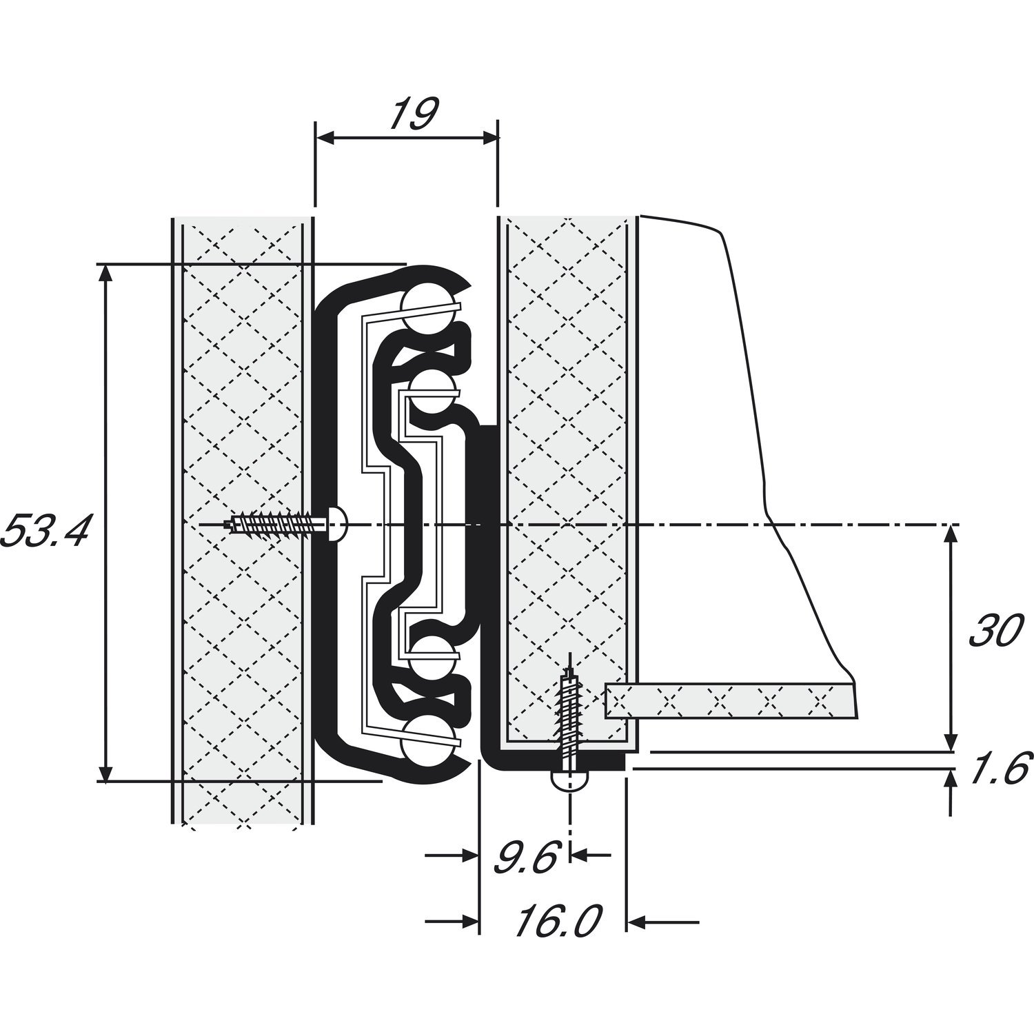 Produktbild von ACCURIDE 5517 Kugelkäfigführung – Überauszug 300 Mm, 60 Kg Tragkraft, Chromatiert