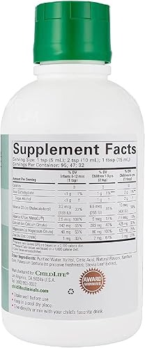 Miniatura 2 de CHILDLIFE ESSENTIALS Clinicals Bone Health - Calcio líquido para bebés, líquido de calcio para niños con magnesio, zinc, vitamina D3, para bebés de