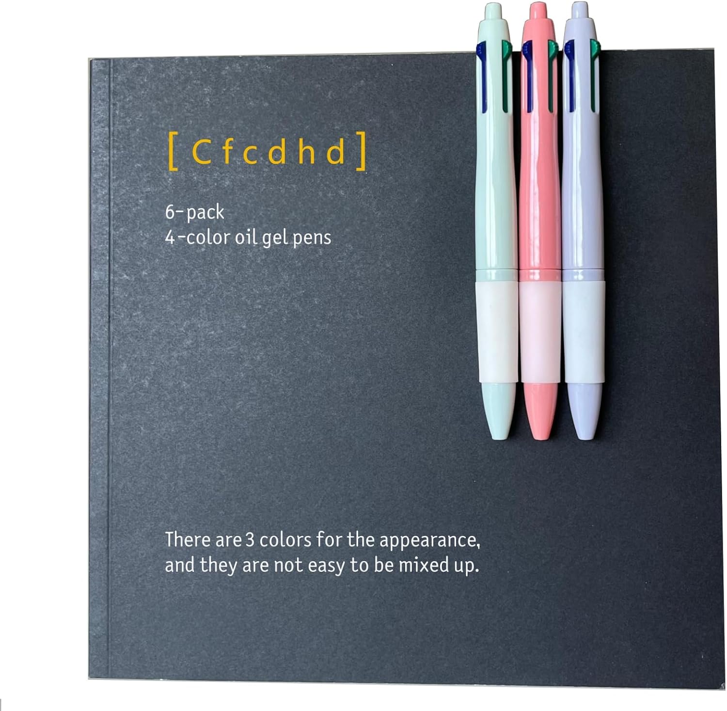 0.5mm Fine Point 4-in-1 Colored Pens Retractable Oil Gel Pen, 4 Color Multicolor Pen for Office, School & Journaling, Smooth Writing, 3 Assorted Barrel Colors, 6 Count Pack - Image 7