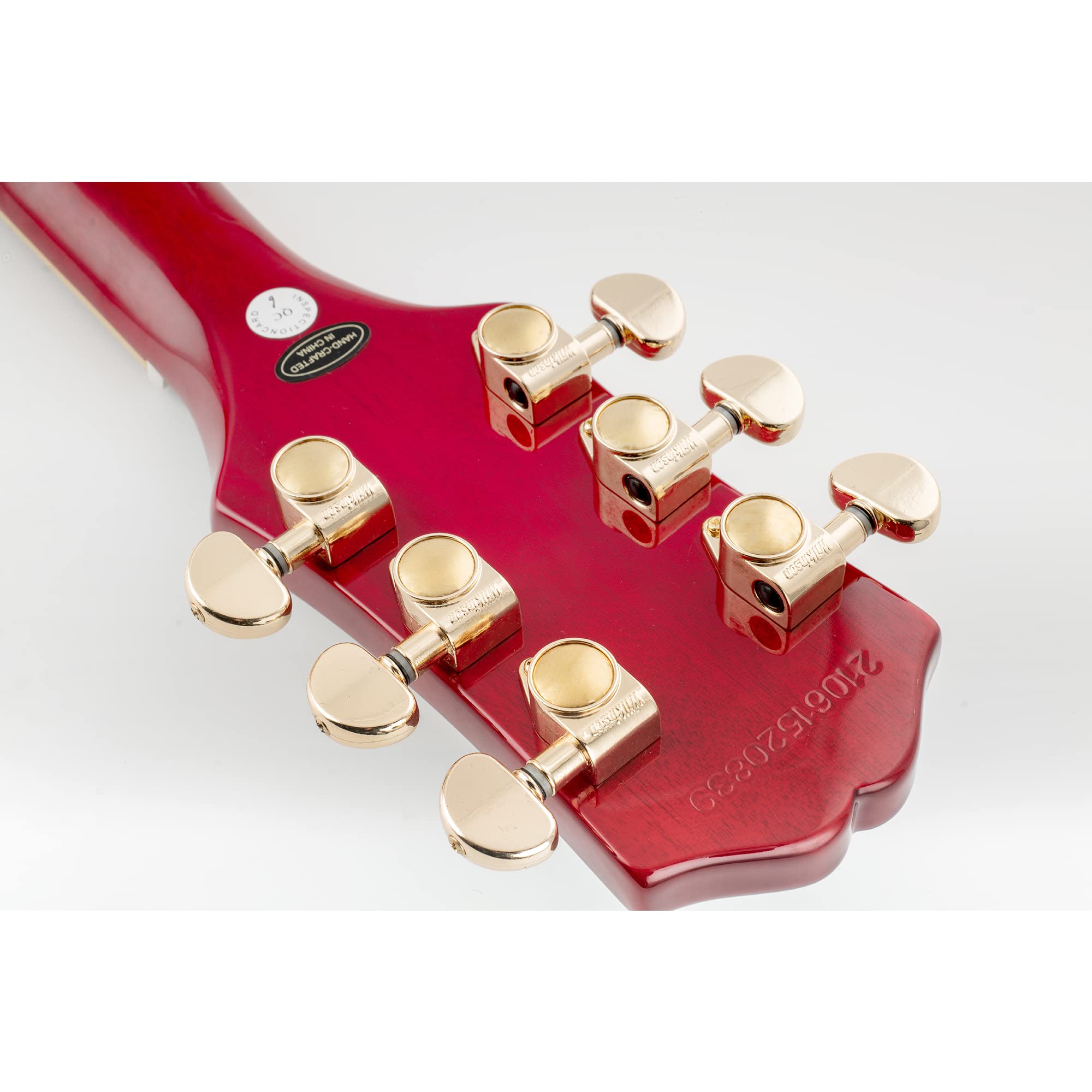 Wilkinson WJ303 3L3R Clavijas de Afinación Ratio 1:19 Clavijero para Guitarra Eléctrica o Acústica Epiphone USA Les Paul SG, Dorado