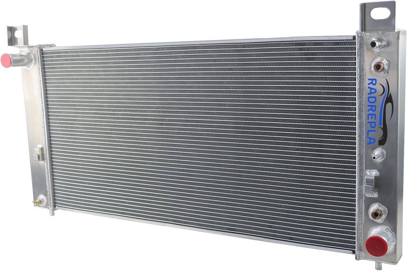 CU2370 Aluminum Radiator for 1999-2014 Gmc Sierra 1500 2500 3500 Yukon Radiador for 2000-2013 Chevy Silverado 1500 Tahoe Avalanche for 2002-2014 Cadillac Escalade ESV/Hummer 3 Row Radiators