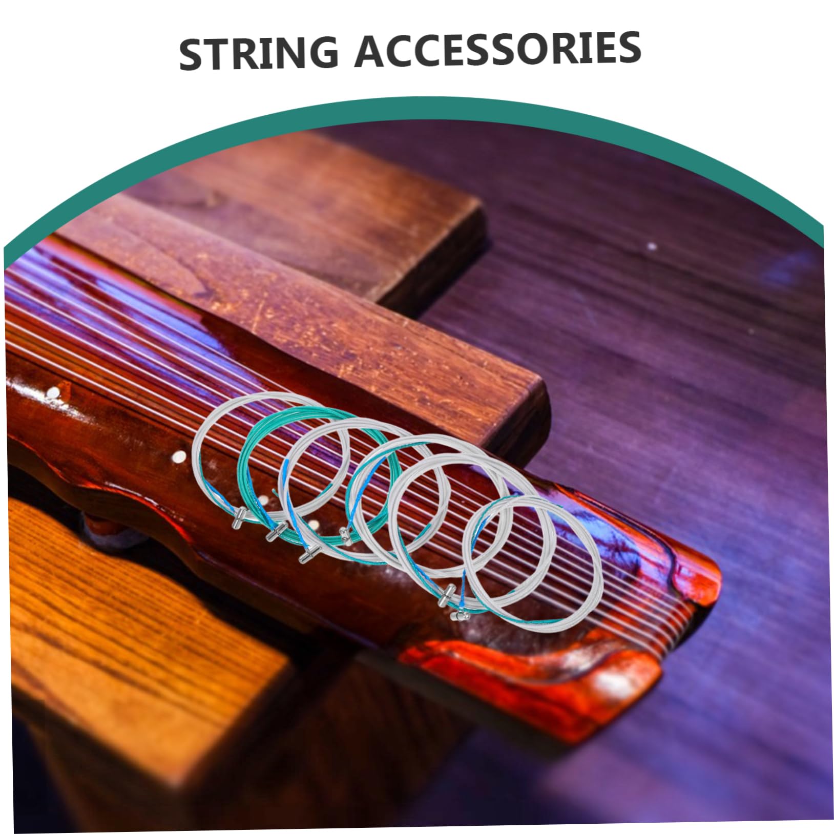 LIOOBO 6stücke Guzheng-saiten-ersatzset mit Nylon und Stahlsaiten für Traditionelle Chinesische Musikinstrumente Kompatibel Saiten Guzhengs
