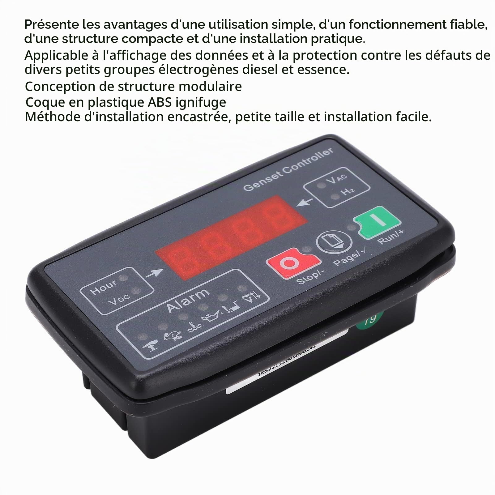 Contrôleur de Groupe électrogène MGC100 Module de Commande D'arrêt de Démarrage Automatique Protection de Démarrage de Groupe électrogène Unique pour les Petits Groupes