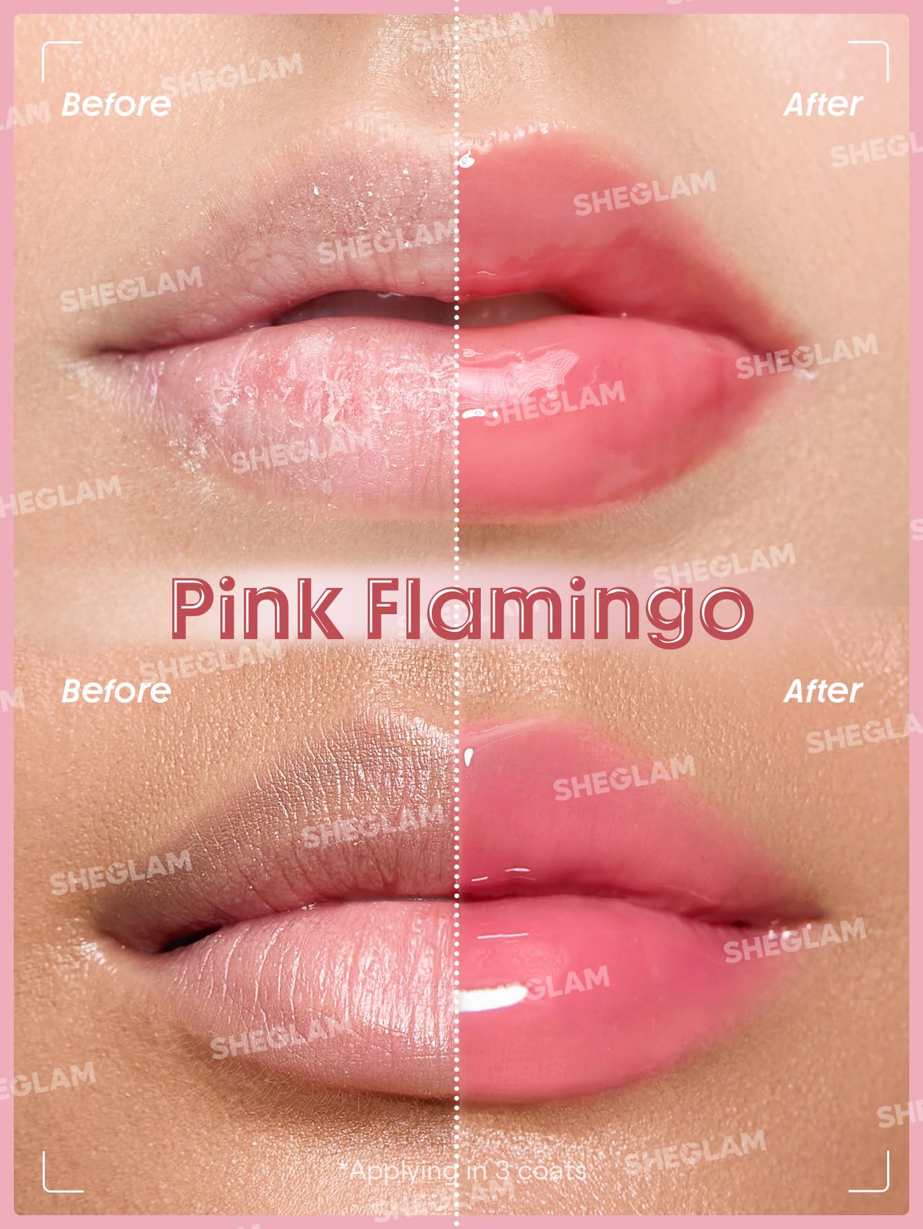 SHEGLAM Booster Shine Plumping Lip Gloss-Pink Flamingo, 4.6 ml (Pack of 1) - Image 4