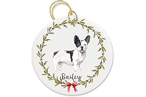 Personalized French Bulldog Ornament: A Paw-fect Holiday Keepsake