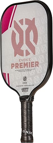 Miniatura 11 de Onix Evoke Premier Professional Tournament Pickleball Paddle Composite Face Impact Paddle Shape