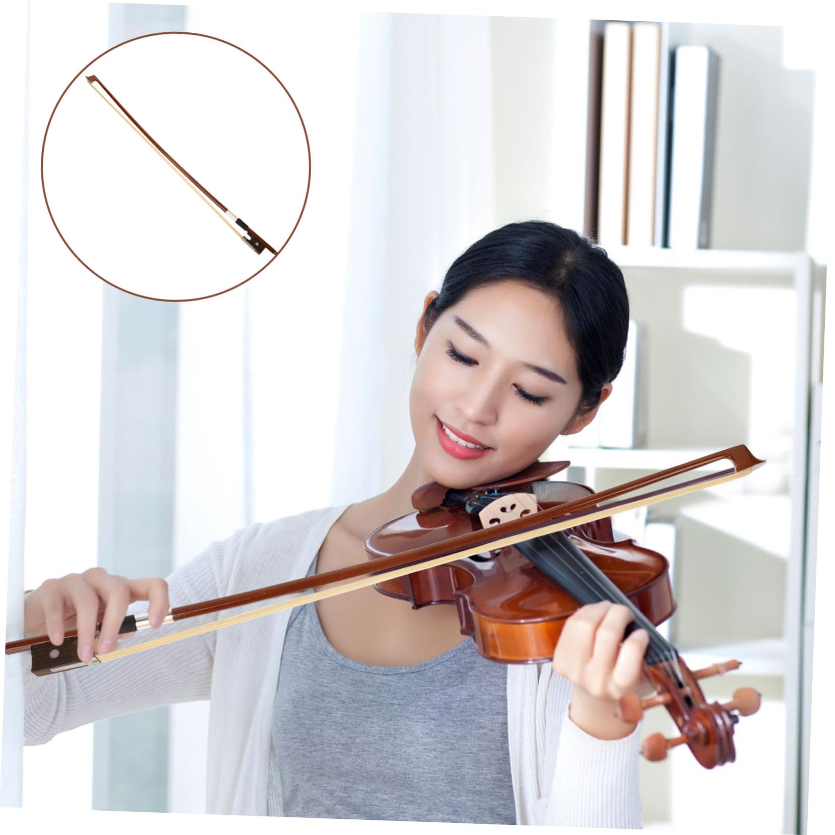 Abaodam 3 Archetti Per Violino in Crine Di Cavallo Misura 4/4 Accessori Per Strumenti Musicali