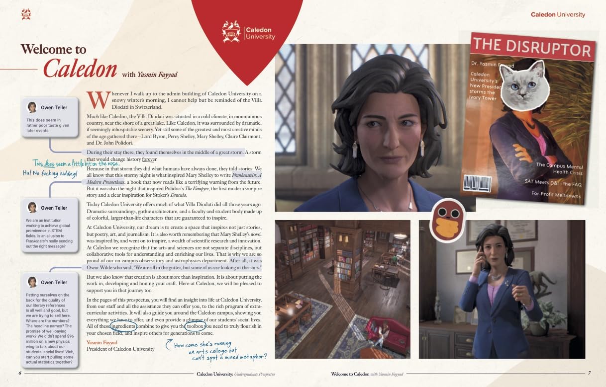 Life Is Strange: Welcome to Caledon University