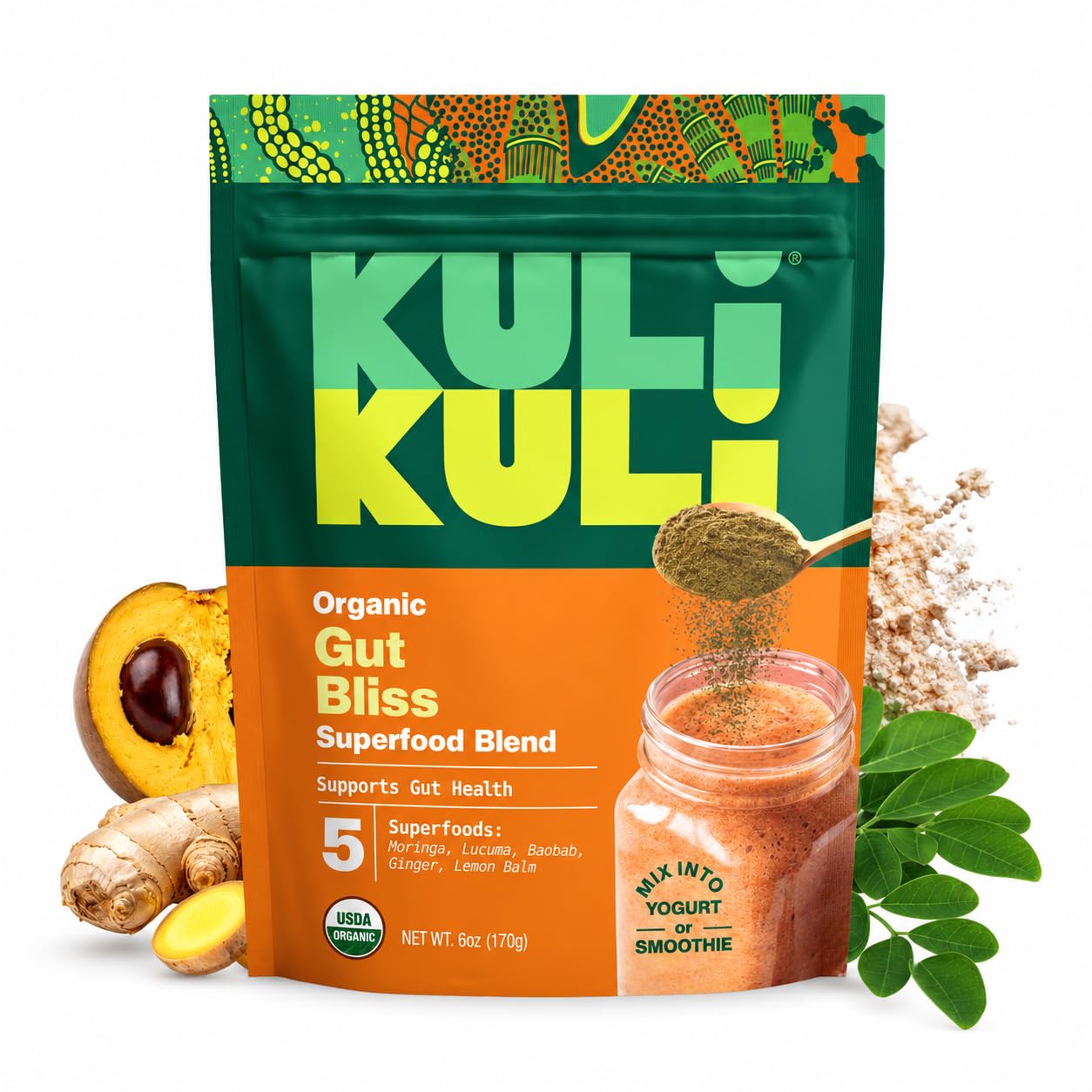 Kuli Kuli Organic Marine Glow Blue Spirulina Kelp Skin & Beauty Blend, 6oz — Amazon image 11