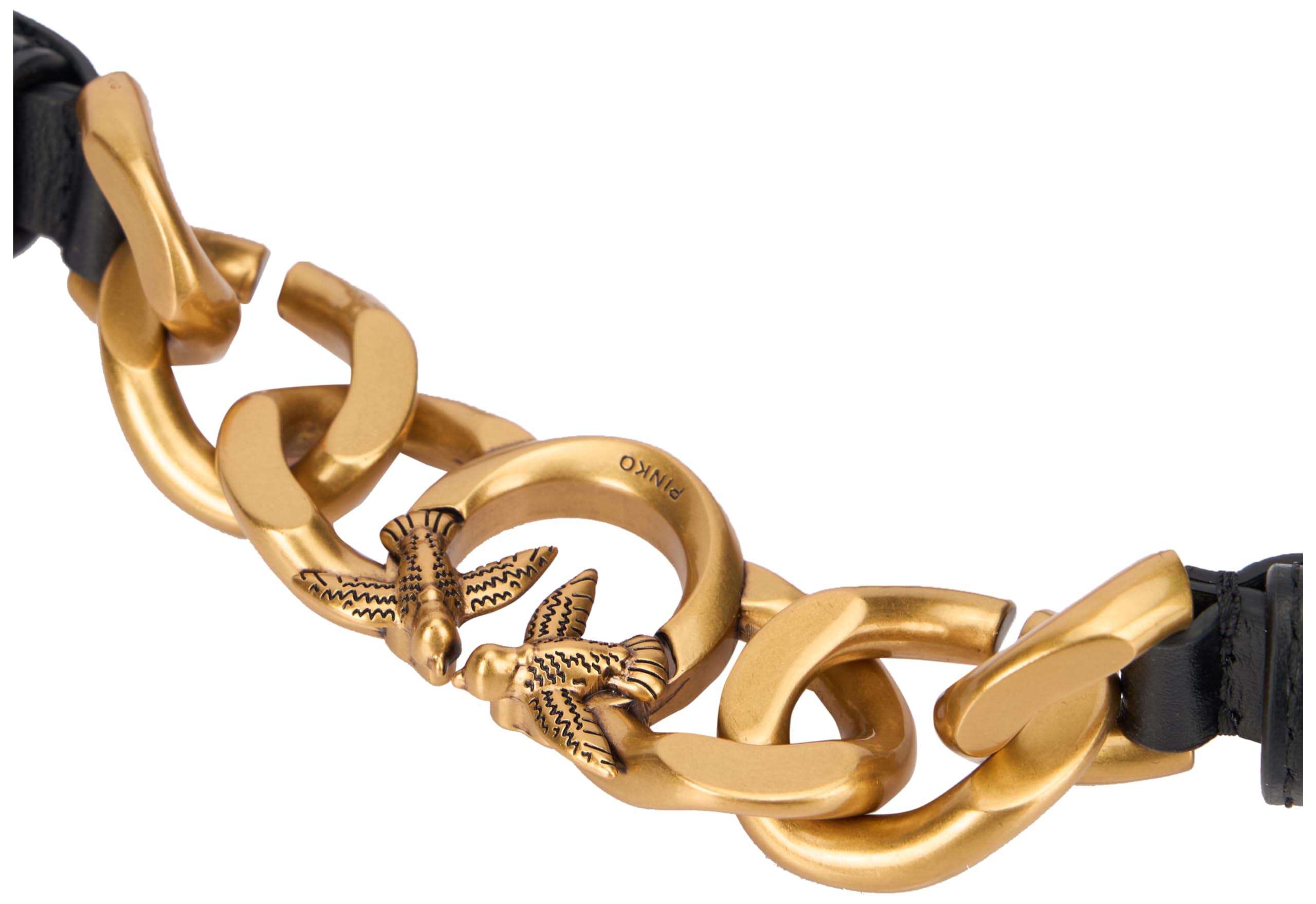 Pinko Love Night Chain H1 Belt Cuoio Cintura Donna (Pacco da 1)