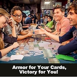 Card Sleeves 1000 Pack Compatible with MTG Card Sleeves, Sturdy Card Protectors Sleeves Matte Back Finish, Perfect Shuffling - Protect All Your Trading Cards, Sports Cards, Never Tear 66x91mm