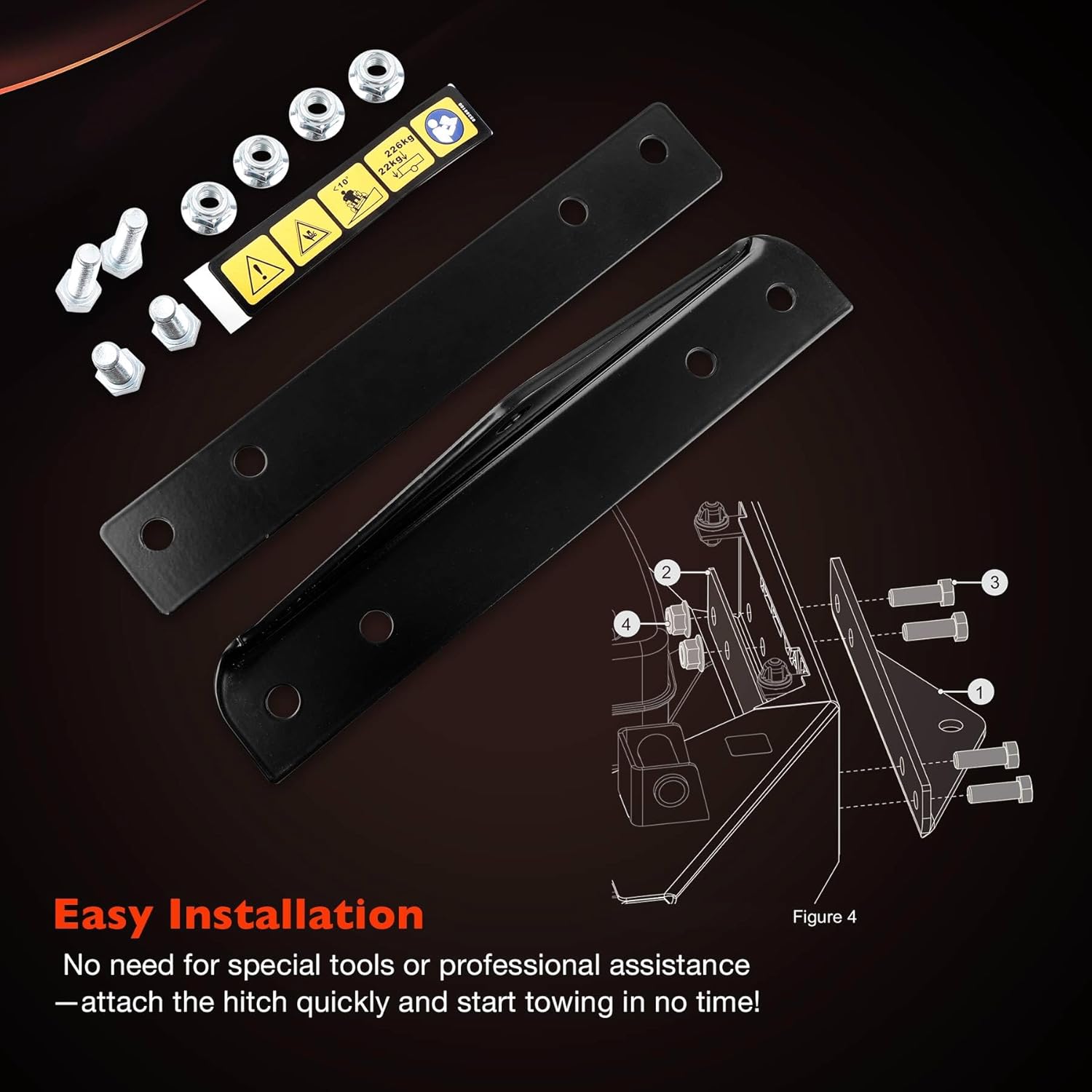 79108500 Trailer Hitch Kit Fit for Gravely ZT HD, Compact-PRO, PRO-Turn Z, and PRO-Turn ZX, Ariens Zenith Models, Heavy Duty Towing Attachment for Lawn Care, Durable Steel Construction