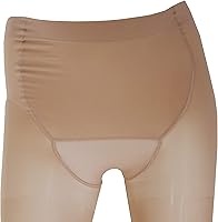 Vista 2 de Truform Sheer Pantyhose de maternidad, compresión de 15-20 mmHg, soporte de abdomen, 20 denier, beige, M