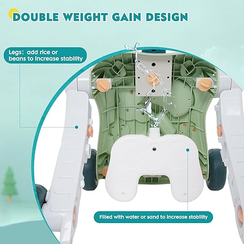 Miniatura 4 de Andador de empuje 6 en 1 para bebé, centro de actividades para aprender a caminar, sentarse a pararse, juguetes de empuje de aprendizaje temprano