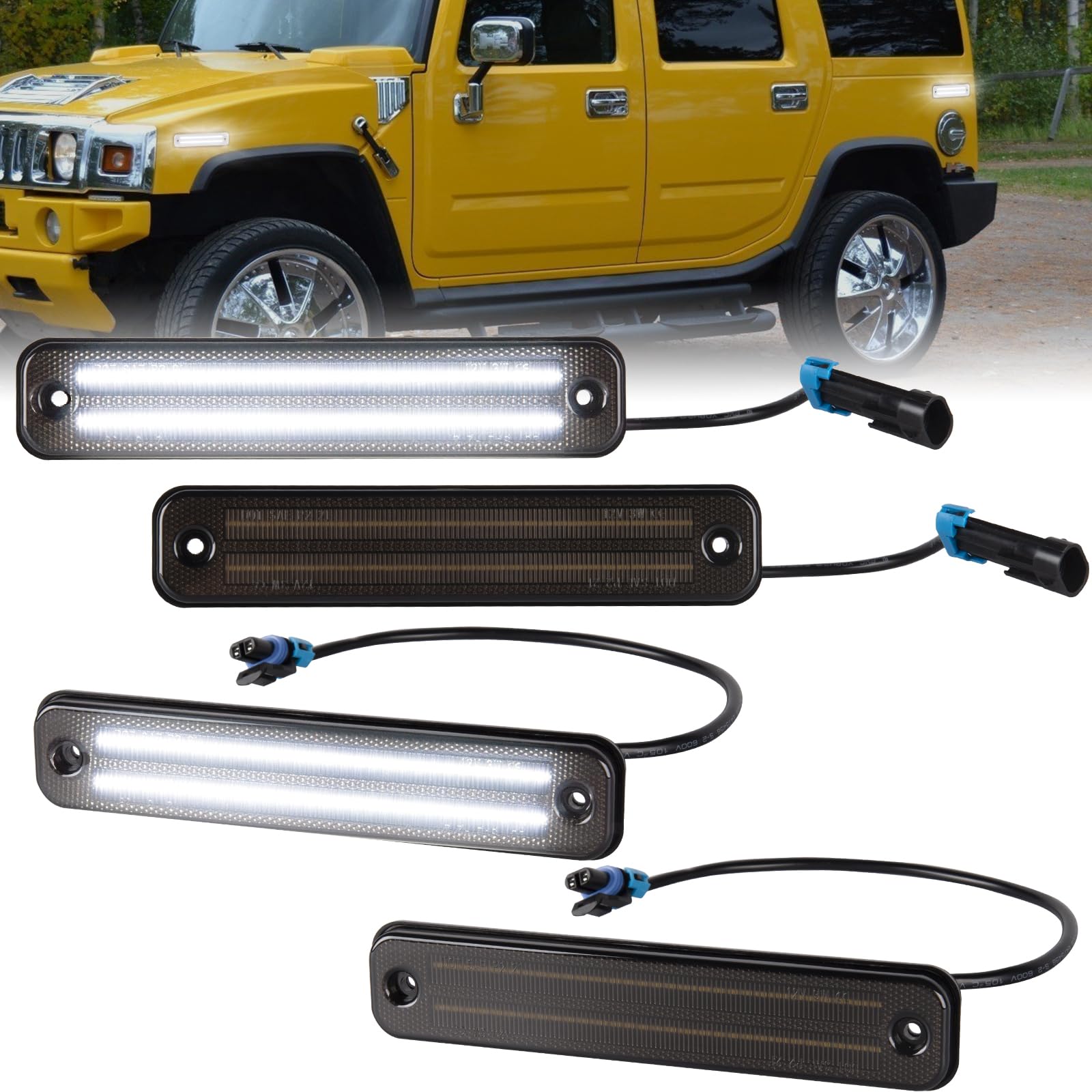 Fog Driving Lights For Hummer H2 10 Piece LED Cab Roof Light Kit For fog-driving-lights-for-hummer-h2-10-piece-led-cab-roof-light-kit-for